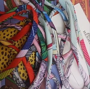 Hermès Colorful Twilly Spagetti Strings , Set Of 3